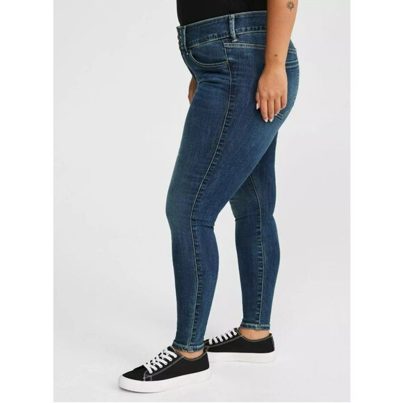 Torrid Super Soft Jegging 24XT | Blue Grotto | High-Rise Skinny Denim‎ - Picture 7 of 7